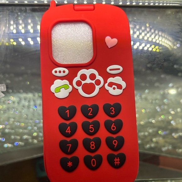 Fashionable Paw Print Phone Case with Mirror - Picture 2 of 5